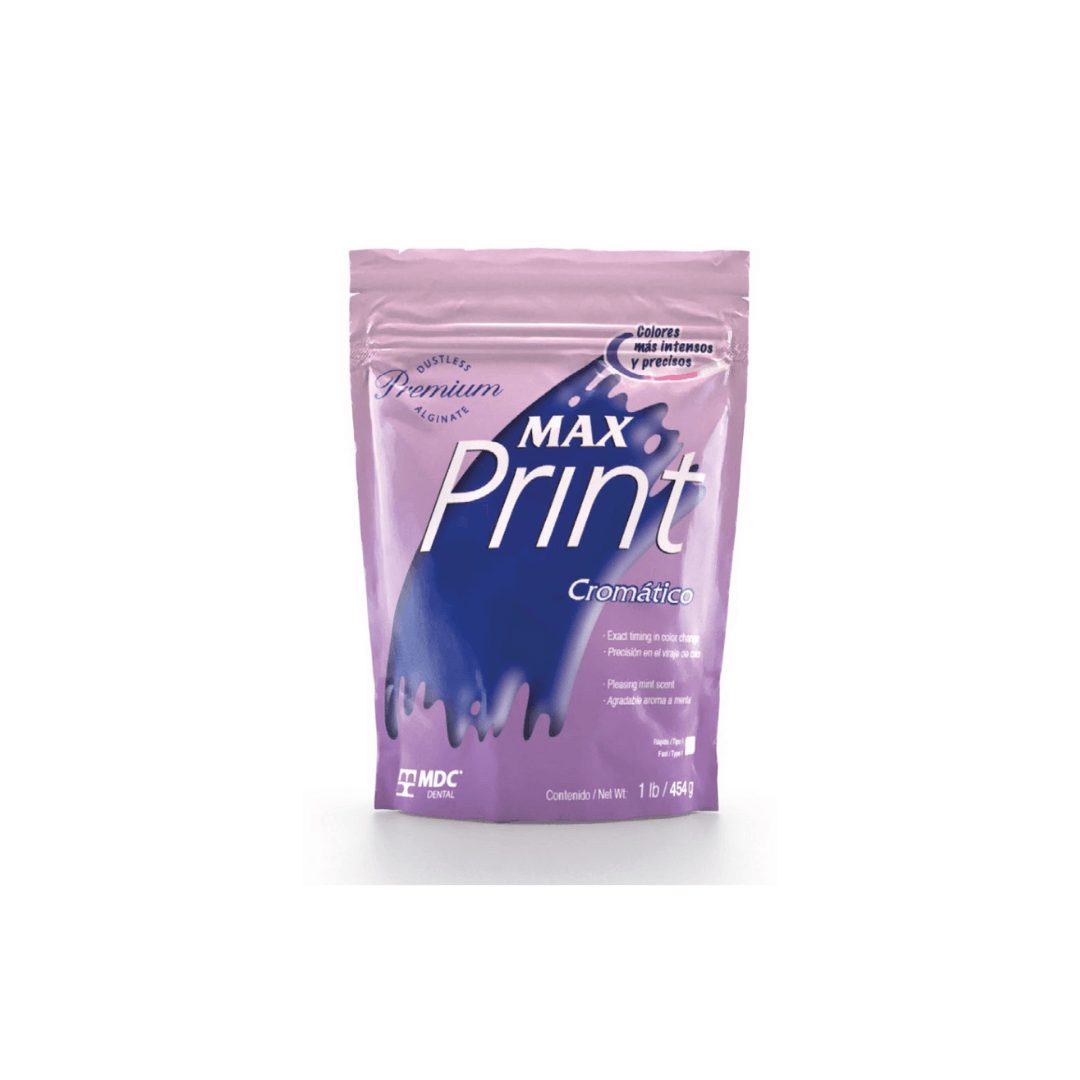 Max Print Chromatic Alginate Impression Material - Fast Set, 10 - 1lb bags.