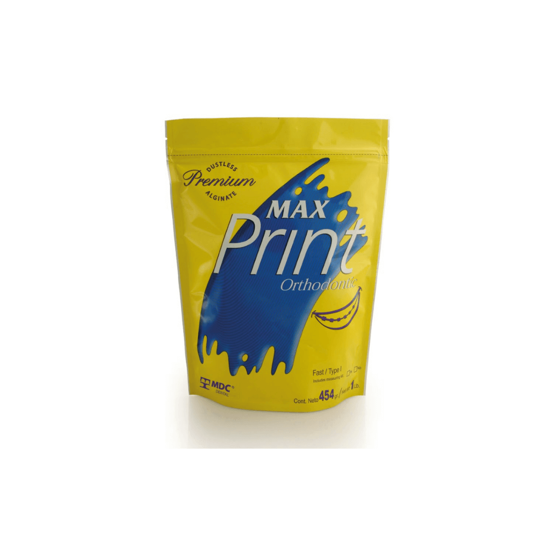 MAX PRINT ORTHODONTIC ALGINATE 10 Bags of 1.1LBs PER CASE