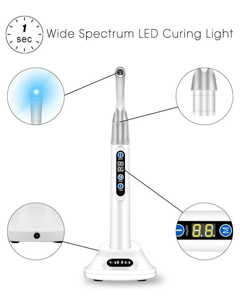 Vakker® Broad Spectrum LED Light Cure up to 2300 mW/cm²