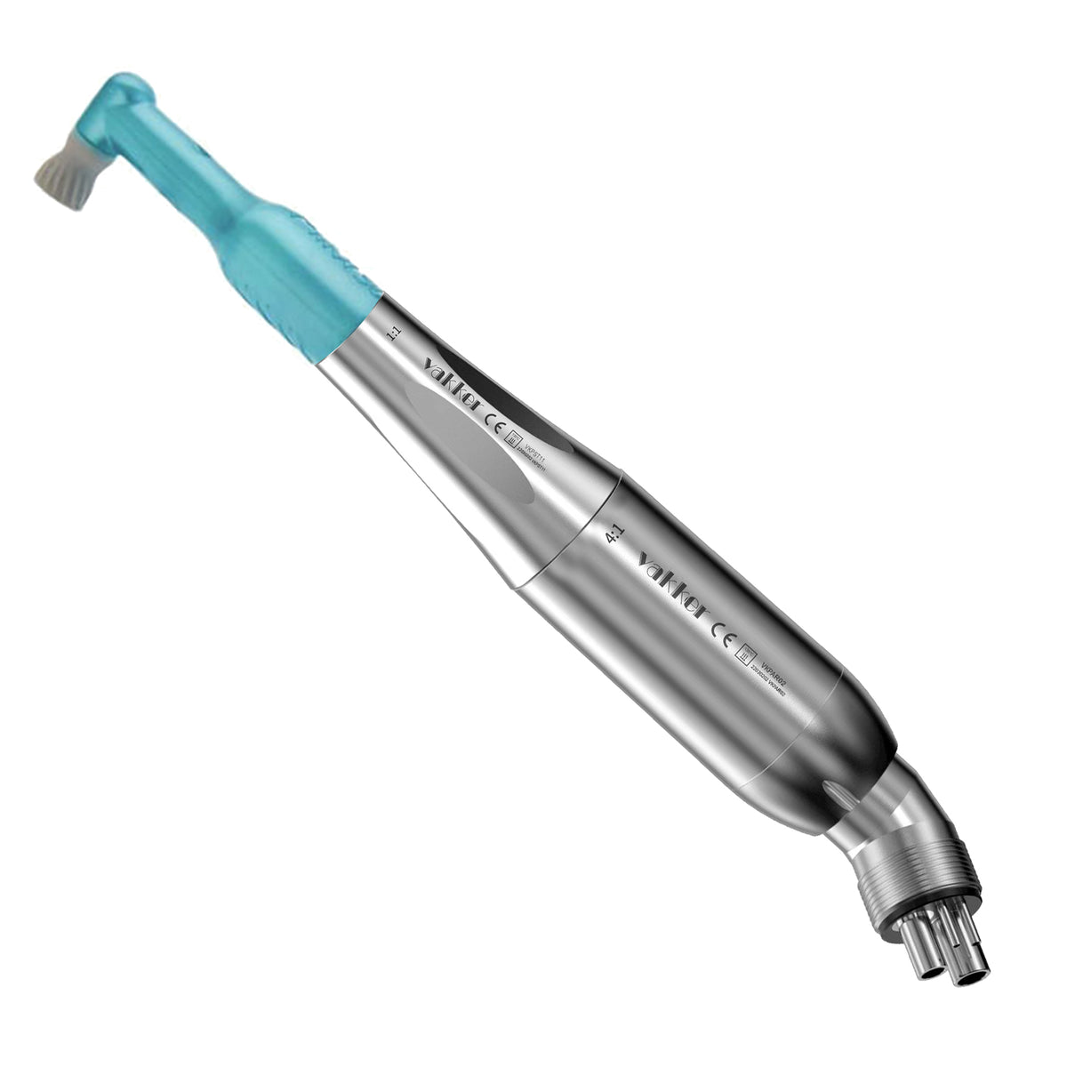 Vakker® Dental ProphyHygiene 4 hole 4:1 Prophy Air Motor and 1:1 Prophy Straight Handpiece Set Ergonomically fits