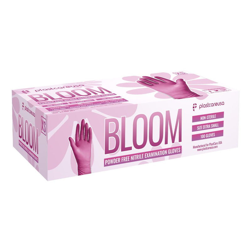 Bloom Pink Nitrile Exam Gloves, 1000ct/case