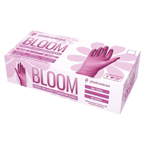 Bloom Pink Nitrile Exam Gloves, 1000ct/case