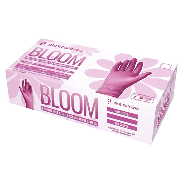 Bloom Pink Nitrile Exam Gloves 1000ct case